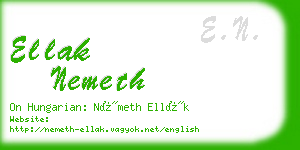 ellak nemeth business card